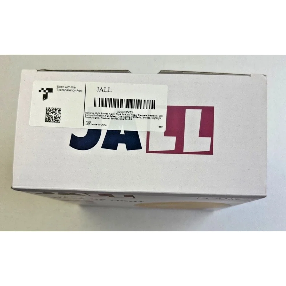 Jall Color Changing Smart Wake Up Light Sunrise Dual Alarm Clock Radio K8 NEW